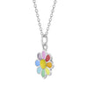 Flower Power Toddler/Kids/Girls Necklace Enamel - Sterling Silver