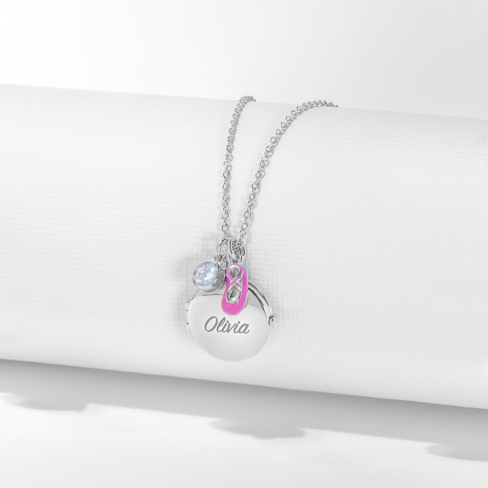 CZ Birthstone Charm April – Diamond Children's / Girls for Charm Bracelet - Sterling Silver