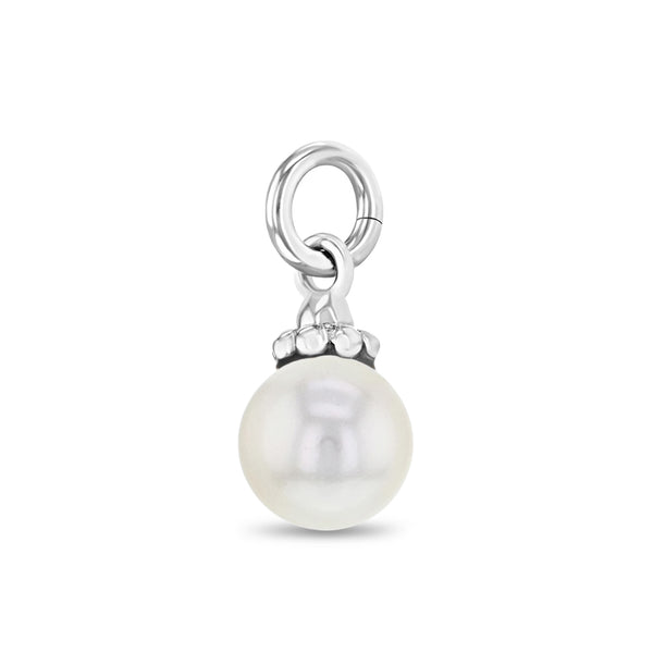 White Pearl Childrens Charm