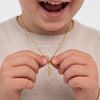 Tiny Cross Toddler / Kids / Boys Pendant/Necklace - Sterling Silver