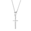 Modern Crucifix Cross 17mm Toddler/Kids/Girls Necklace Religious - Sterling Silver