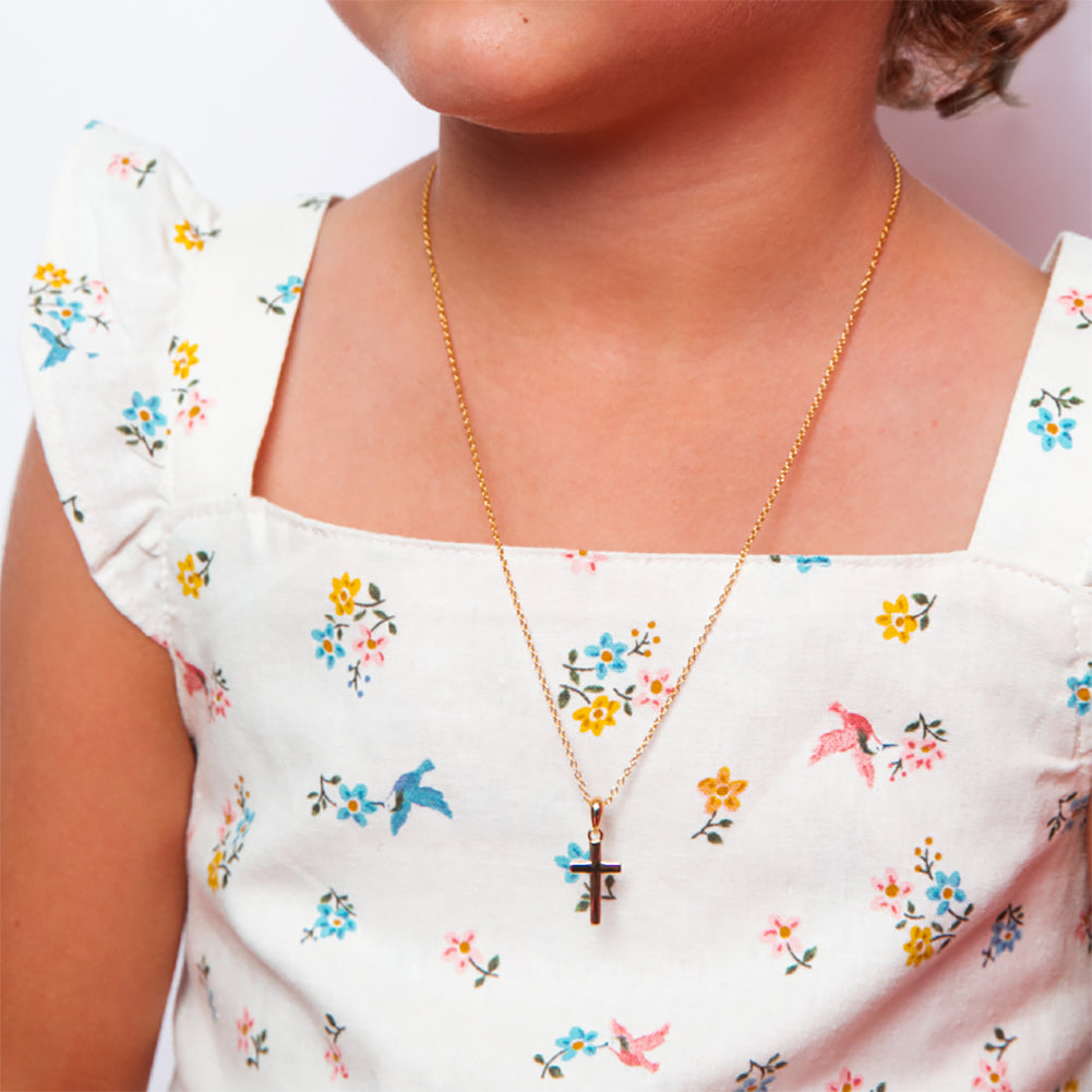 Gold Cross Baby Necklace Fall Christening 2013 | One Small Child - One  Small Child