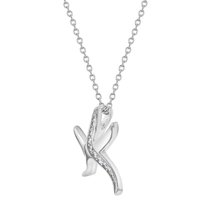 CZ Starfish Preteen / Teen Pendant/Necklace - Sterling Silver