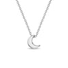 Tiny Moon Toddler / Kids / Girls Pendant/Necklace - Sterling Silver