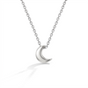 Tiny Moon Teen Pendant/Necklace - Sterling Silver
