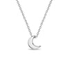 Tiny Moon Teen Pendant/Necklace - Sterling Silver