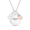 Timeless Heart Cutout Kids / Children's / Girls Pendant/Necklace With Charms - Sterling Silver