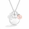 Timeless Heart Cutout Kids / Children's / Girls Pendant/Necklace With Charms - Sterling Silver
