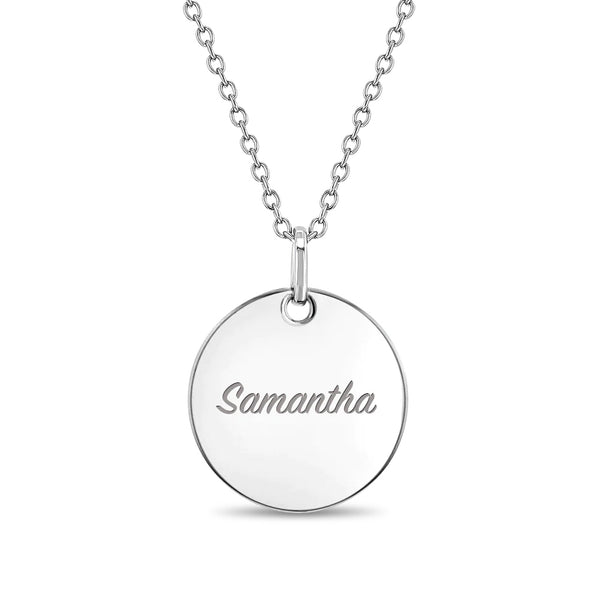 Classic Circle Girls Pendant Necklace