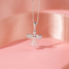 CZ Guardian Angel Kids / Children's / Girls Pendant/Necklace - Sterling Silver