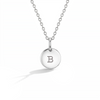 Small Monogram Circle Toddler/Kids/Girls Necklace - Sterling Silver