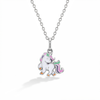 Fancy Unicorn Toddler/Kids/Girls Necklace Enamel - Sterling Silver