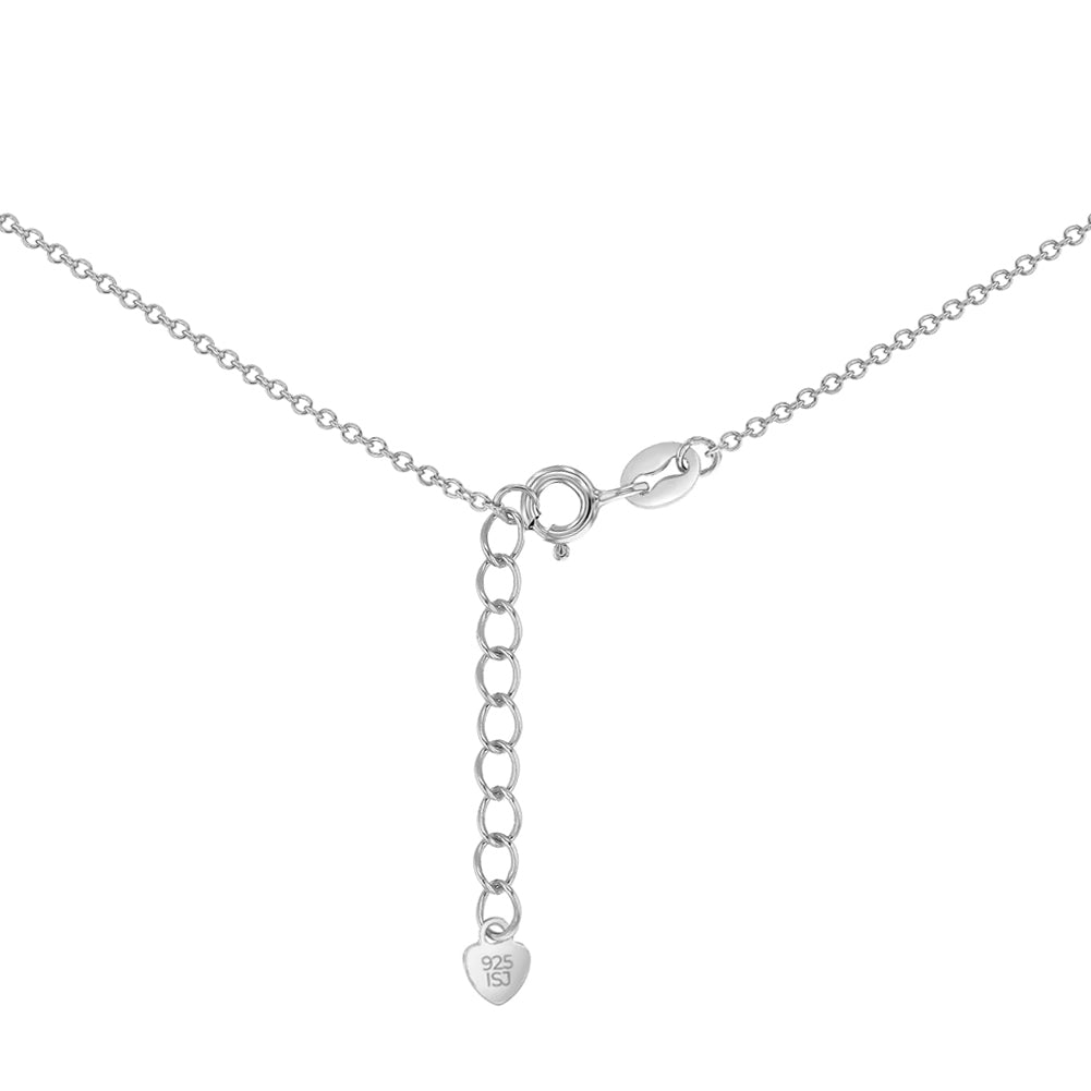 Flat Cross 27mm Toddler/Kids/Girls Necklace Religious - Sterling Silver