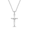 Crucifix Cross Kids / Boy's / Boys Pendant/Necklace - Sterling Silver