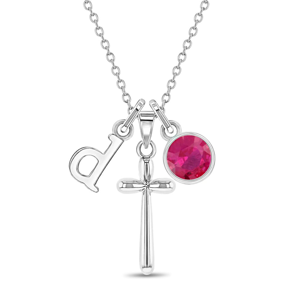 It's My Communion Kids / Children's / Girls Pendant/Necklace With Charms - Sterling Silver