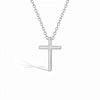 Small Cross 14mm Toddler/Kids/Girls Necklace Religious - Sterling Silver
