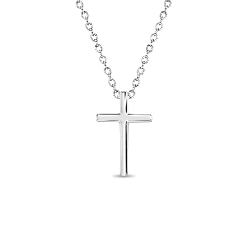 Tiny Cross Necklace 14K – LeMel
