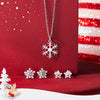 Winter Christmas Snowflake Kids / Children's / Girls Pendant/Necklace - Sterling Silver