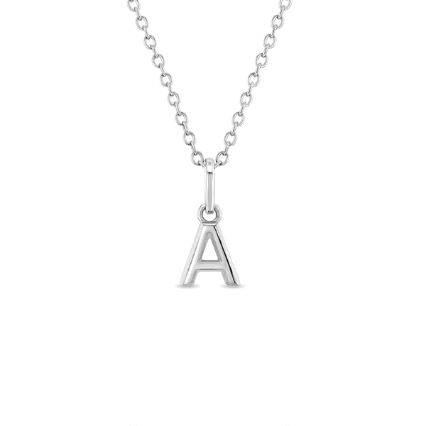 Tiny Initial Letter Pendant For Girls