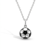 Soccer Ball Kids / Children's / Girls Pendant/Necklace - Sterling Silver