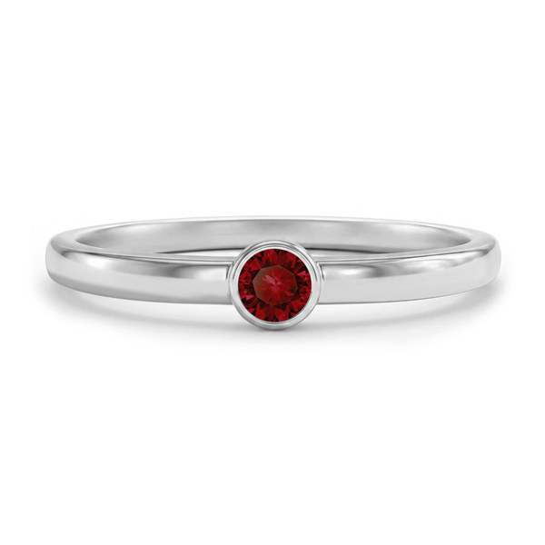 Birthstone CZ Ring for Kids