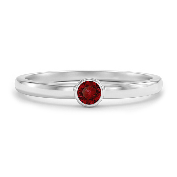 Birthstone CZ Ring for Kids