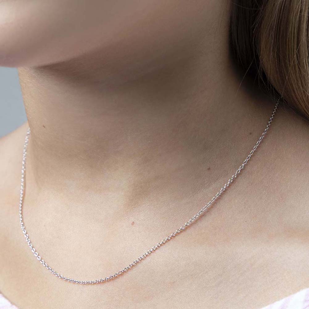 KEZEF 18k Gold Over Sterling Silver 1mm Box Chain India | Ubuy