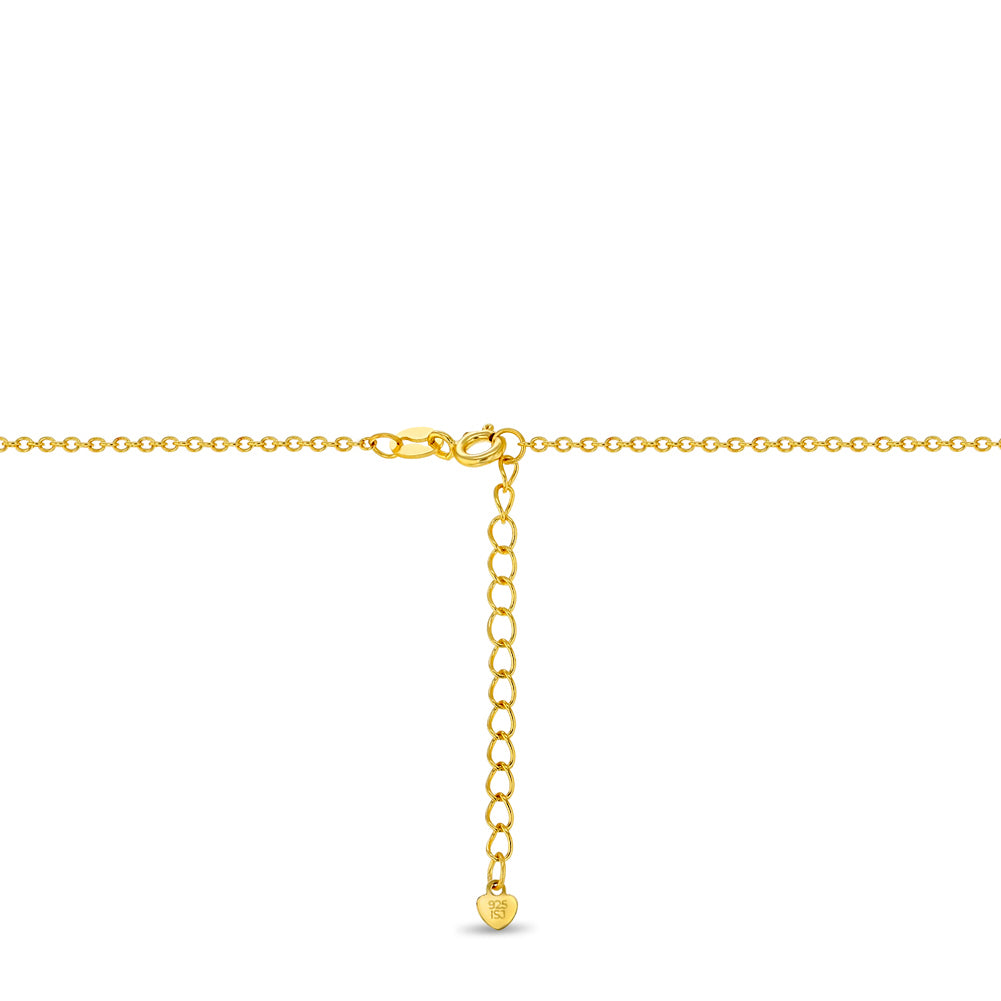 Amazon Essentials 23K Gold Plated Sterling Silver Chain Link Ring – Size 5, Hypoallergenic & Stackable