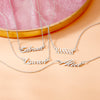 Custom Heart Ring Name Kids / Children's Necklace - Sterling Silver