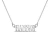 Zephyr Custom Name Kids / Children's Necklace - Sterling Silver