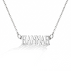 Zephyr Custom Name Women's Necklace - Sterling Silver