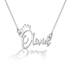 Princess Custom Name Kids / Children's Necklace - Sterling Silver