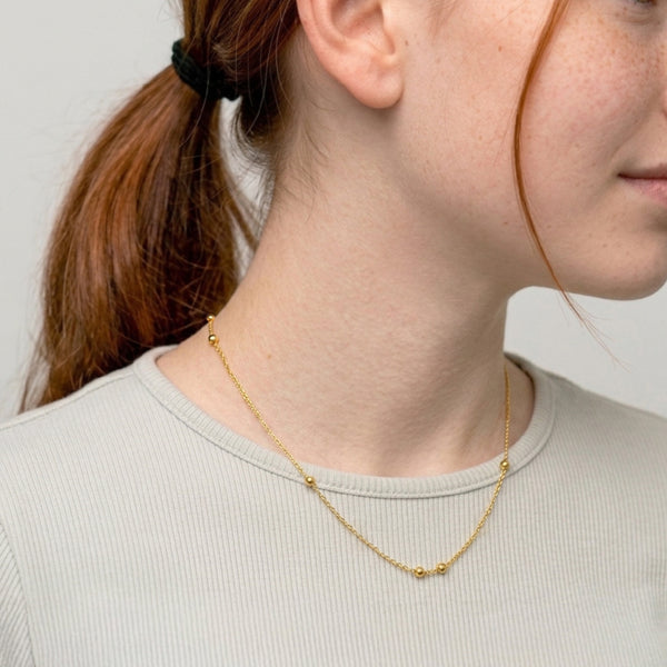 2mm Double Satellite Teen's Necklace