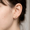 14k Gold Angel Wings Teen Earrings Safety Screw Back