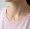14k Gold Tiny CZ Encrusted Star Clear Teen Pendant