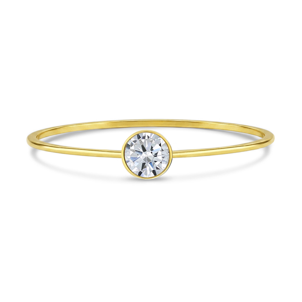 14k Bezel Set Ring