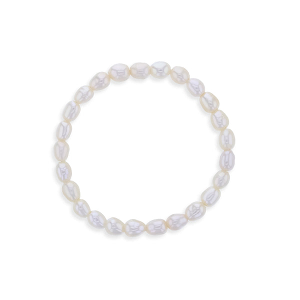 Elongated Freshwater Cultured Pearl Girls Bracelet