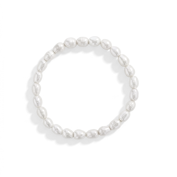 Elongated Freshwater Cultured Pearl Girls Bracelet
