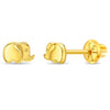 14k Gold Tiny Elephant 4mm Baby / Toddler / Kids Earrings Safety Screw Back