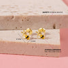 14k Gold Honey Bee Baby / Toddler / Kids Earrings Safety Screw Back Enamel