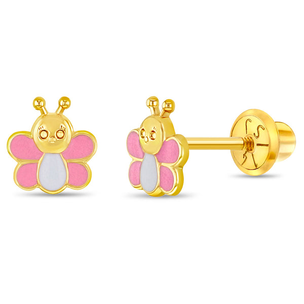 14k Busy Bee Children's Earrings