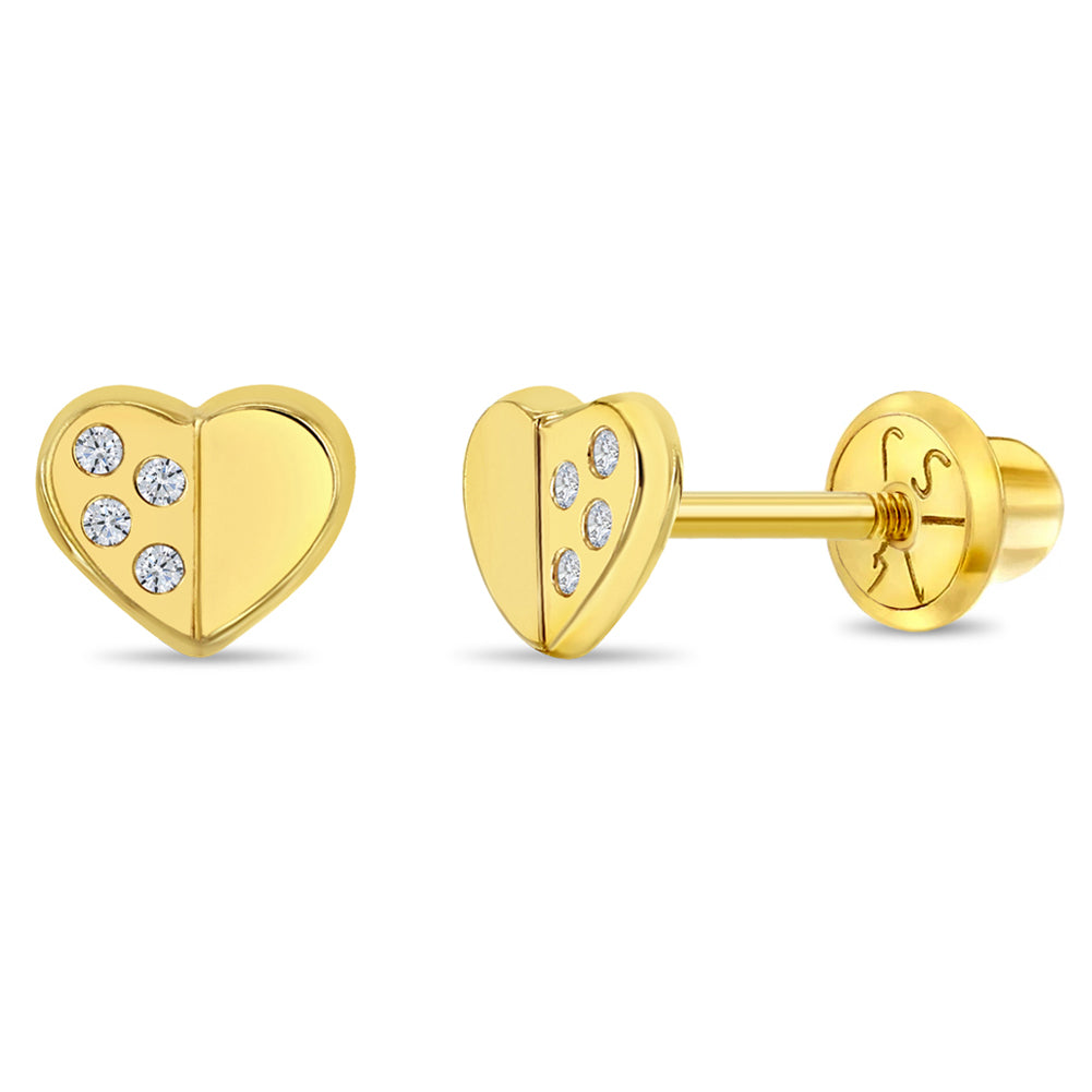 Single Earring Back Replacement, Threaded 14K Solid Yellow Gold