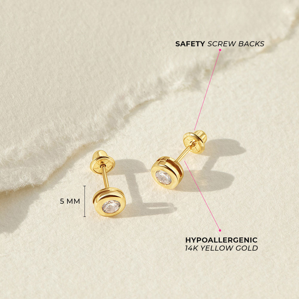 Safety Screw Back Earrings – Baby Jewels