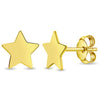 14k Gold Star Push Back Women's Earrings