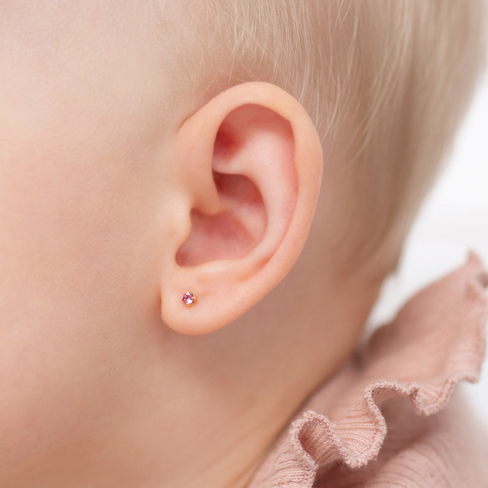 Newborn Baby Diamond Ear Studs For Babies Diamond Earrings Baby&