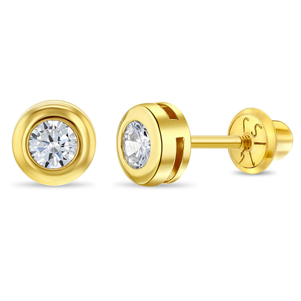 14k Halo Women's Stud Earrings