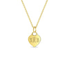 14k Gold Engraved Medal Heart Women's Pendant