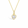 14k Gold Sparkling Heart Women's Pendant