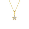 14k Gold Pave Star Women's Pendant