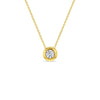 14k Gold Radiant Clear CZ Women's Pendant/Necklace